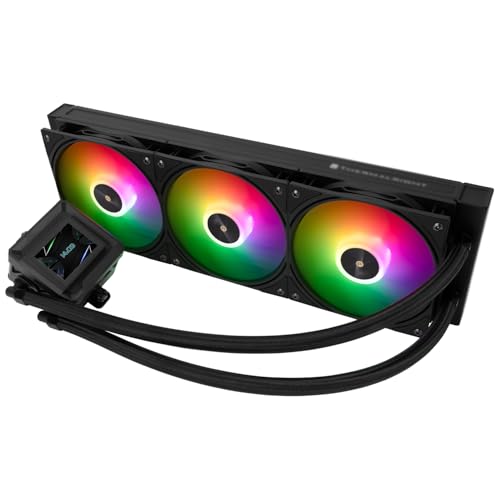 TR-Thermalright FW360 SE Black ARGB Liquid CPU, schermo LCD IPS da 2 pollici con risoluzione 320 x 240, magnetico, tema dello schermo fai da te, per AM4/AM5, LGA1851/1700/115x