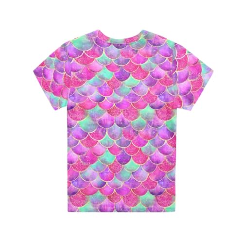 Image of ENLACHIC Girls Teens Pink Flamingo Printed Summer Short Sleeve T-Shirts Cute 3-16 Years