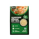 Sunnyside Shirataki Dry Rice 1 Pack Konjac Rice Substitute Low Fat Zero Sugar Gluten Free Vegan Friendly For Sushi, Stir Fry and Curry