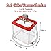 Towallmark Vacuum Chamber 2.5 Gallon with Upgraded Acrylic Material and 0.7IN Wall Thickness - Transparent Vacuum Chamber Ideal for Degassing, Vacuuming Silicone, Resin, and Polyurethane