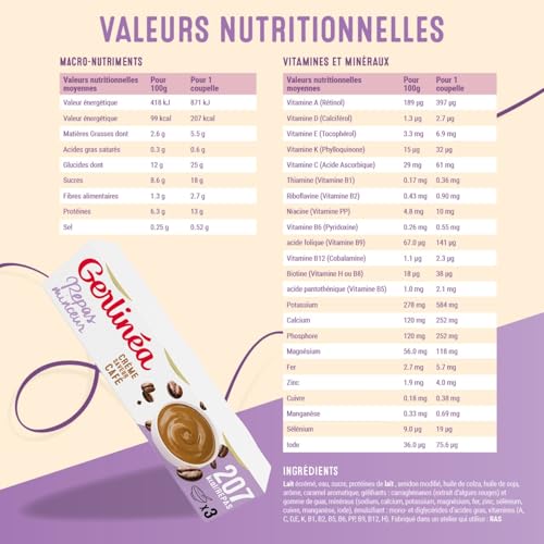 Gerlinéa - Coupelle Crème Repas Minceur - Substitut de Repas Complet et Rapide - Saveur : Café - 178060, lot de 3x210g – Image 6