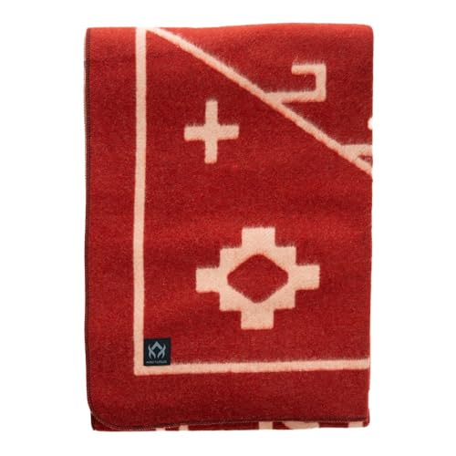Image of Arcturus Rainier Wool Blanket, Warm, Thick, Washable Wool Blanket for Home, Outdoors, Camping, Tailgates, Picnic, Hunting, Travel & Emergency Kits, Twin Size, 4.5 lb, Monument Valley
