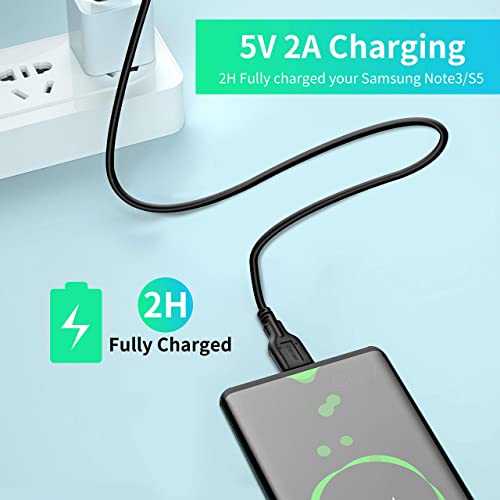 USB 3.0 A Male to Micro USB 3.0,Micro B Cable Sync Cord,Data Wire Compatible with Seagate,Samsung,My Passport and More External Hard Drive(1ft/Black)