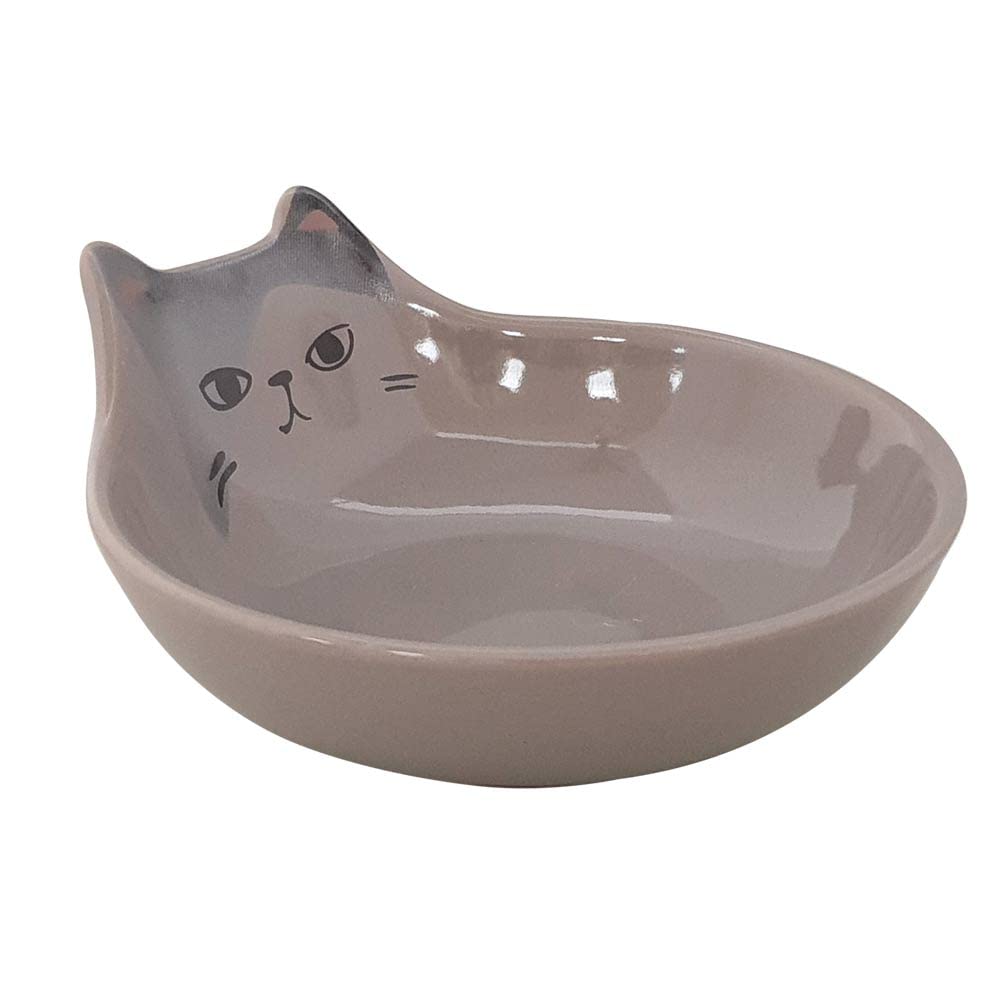 Nobby Pet Gris Ceramic Cat Bowl Kato
