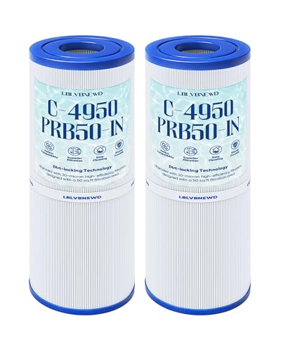 C-4950 Spa Filter PRB50-IN Hot Tub Filter Compatible with Pleatco PRB50-IN Unicel C-4950 Jacuzzi J210/J220/J235/J245/J275 Guardian 413-212-02 Filbur FC-2390 5X13 Drop in 50 sq.ft. 2 Pack
