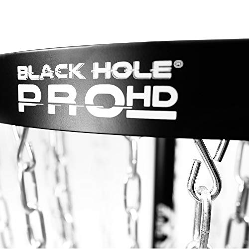 Image of MVP Disc Sports Black Hole Pro HD 24-Chain Portable Disc Golf Basket Target