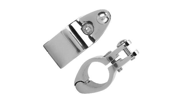Lot De 2 Glissières Mâchoire Marine Bimini 20mm - Acier Inoxydable 316 Haut De Gamme, Raccords Articulés Pour Bateau Et Yacht, Résistants à L'Eau Salée