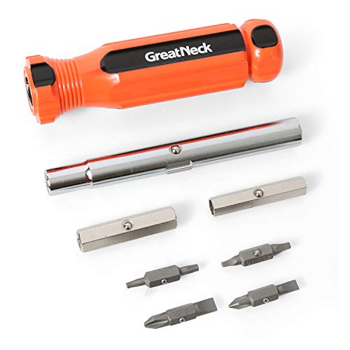 Greatneck Sd11C 11 In 1 Screwdriver And Nut Driver Set, Classic Grip Handle, Multi Tool Screwdriver Kit, Electrician Tools #TOP3