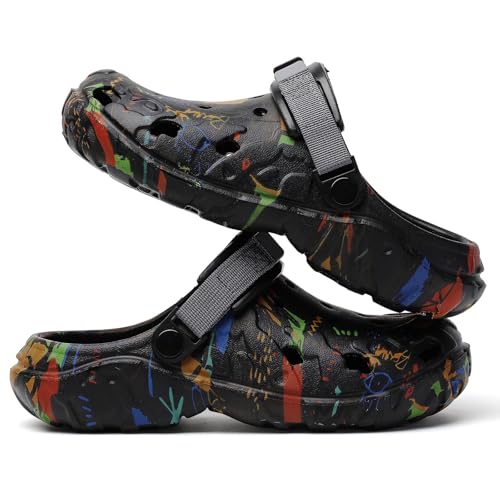 Image of Meidiastra Men's Clogs Garden Shoes Adult Slip On Outdoor Athletic Sports Sandals Summer Water Beach Shoes Casual Slippers Lightweight Breathable Non Slip