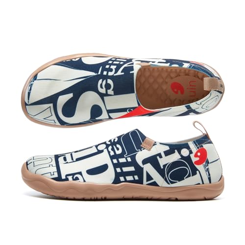 UIN Men's Art Travel Shoes Slip On Loafers Comfort Lightweight Fashion Vacation Sneaker