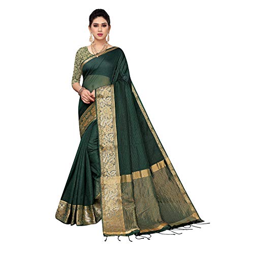 Image of PISARA Women Banarasi Cotton Silk Saree