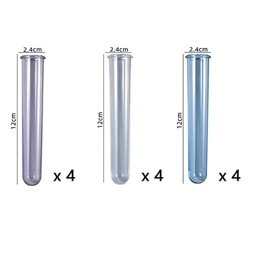 Resin Molds Vase Plant Propagation Station Epoxy Silicone Molds With 12 Test Tubes Hydroponic Flower Holder Home Office Decoration (Round, Semicircle, Oval, Dodecagon) #TOP7