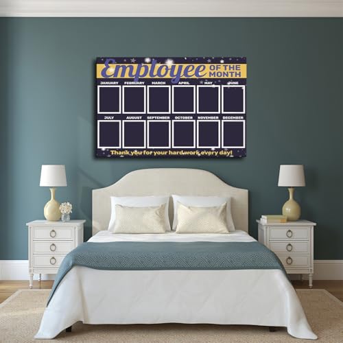 Office Employee of The Month,best Star Employee Photo Display Poster Picture Art Print Canvas Wall Home Living Room Decor Classroom Kitchen Bedroom Aesthetics Decoration (24x36inch_Unframed) by PTBZJQVFHWM - Used condition - Image 4