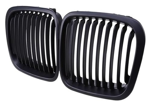 Grille pare-choc avant centrale pour BMW Série 3 E46 1998-2005 calandre noir mat