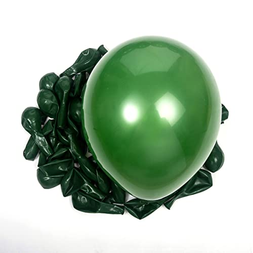 Image of 300 pack Green Balloons 12 Inch Dark green Latex Balloon Bulk for Party Supplies and Decorations