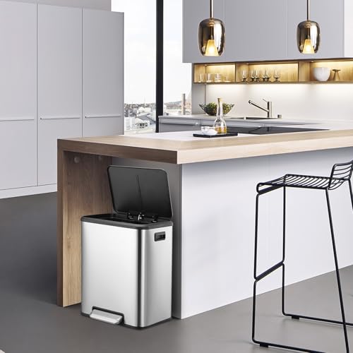 Papelera de Cocina Acero Inoxidable 8 Gal Dual miniatura 7