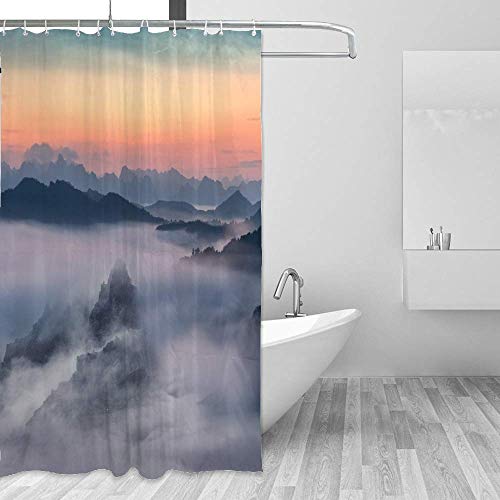 Rideau de douche en polyester de qualité supérieure CHEHONG
