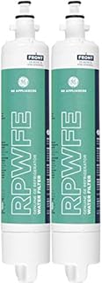 GE RPWFE Refrigerator Water Filter | Certified to Reduce Lead, Sulfur, and 50+ Other Impurities | Replace Every 6 Months for Best Results | Pack of 2