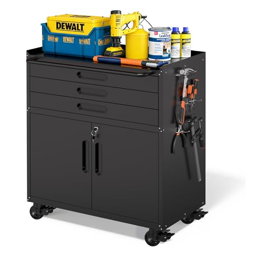Image of Metal Storage Cabinet for Garage, Tool Cabinet, Utility Cabinet