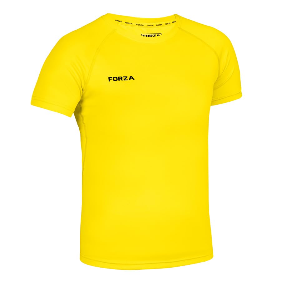 FORZA Boys' Short Sleeve Base Layer – Quick-Dry, Anti-Odor, 4-Way Stretch, Youth Sports Top
