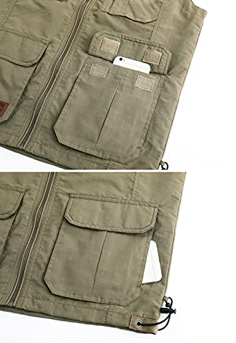 Image of Hbufnha Mens Lightweight Vest Work Travel Safari Sport Jacket Padded Puffer Vest