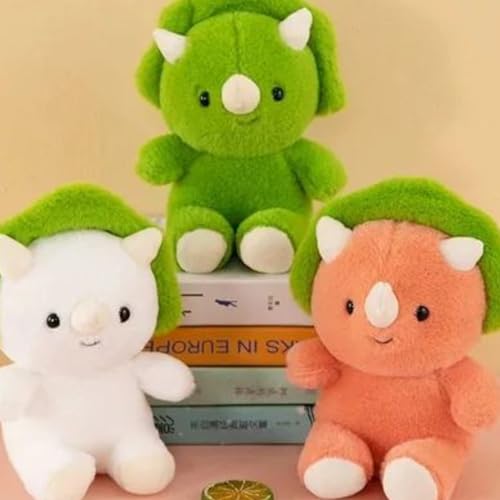 Image of Flufies Plush Toys - Snuggly and Aesthetic Stuff Plush Toys and Baby Toys - Soft Toys for Baby Girl and Baby Boy - Soft Toys for Girlfriend Gift (Woolen Dino)