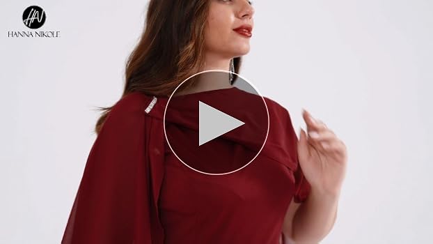 Amazon.com: Hanna Nikole Womens Plus Size Elegant Crew Neck