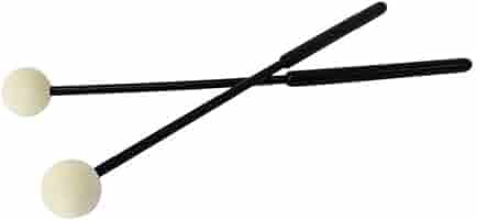 Battenti Per Xilofono E Glockenspiel - 2 Bacchette Con Testa In Gomma Morbida E Manico In Plastica Sicura