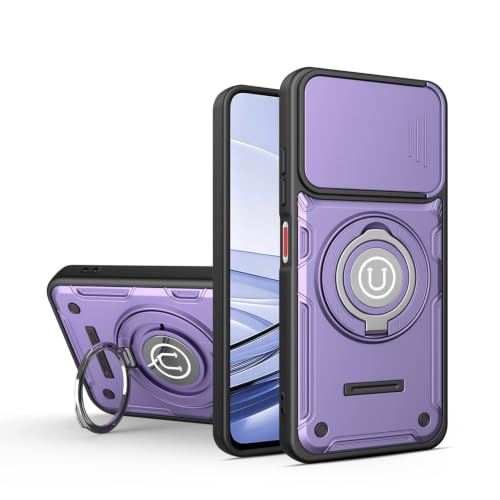 Coque ZTE Blade V60 antichoc avec protège-caméra et béquille violette