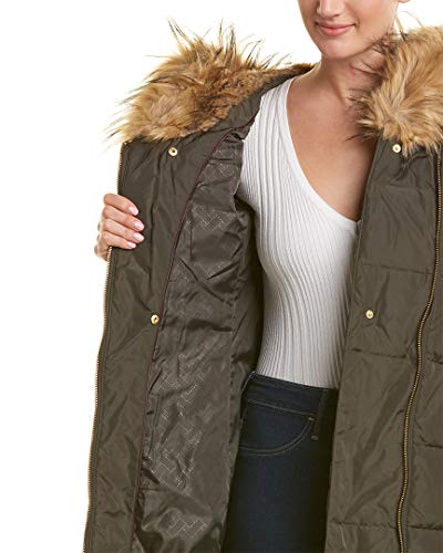 Cole Haan Women's Taffeta Quilted Down Coat with Hood3