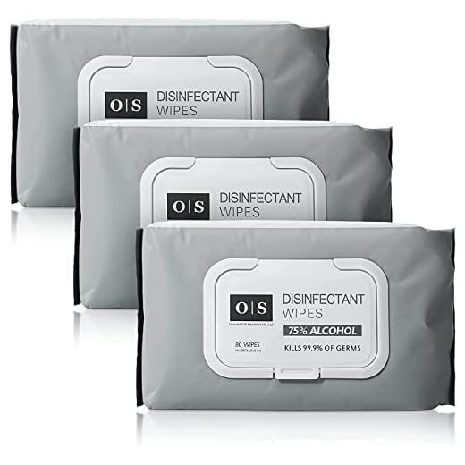 Old South Trading Disinfecting Alcohol Wipes - 3 Pillow Packs/80count (240 Wipes Total) - Sanitizing Wipes for Hands