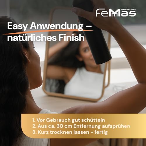 6. Bild von FemMas Haarspray Ultra Stark 400 ml I Stylingspray für Volumen & Glanz I Haar-Spray für ultra starken Halt I natürliches Finish ohne Verkleben I Ultra Strong Hairspray I für alle Haartypen I 1 Stück 400 ml (1er Pack)
