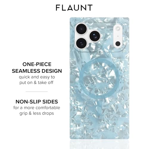 FLAUNT Official Square iPhone 18 Pro Max Case - ICY Blue Pearl - image 7