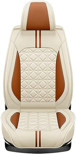 Housse de siège auto en cuir marron clair pour MG3 MG5 MG6 ZS HS