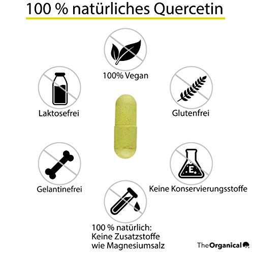 TheOrganical® Quercetine capsules | 120 capsules met 500 mg natuurlijke quercetine | Made in Hamburg - Image 5