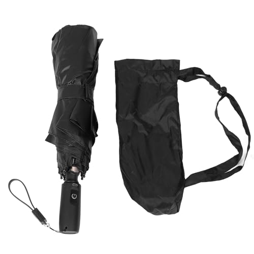 Parapluie portable avec ventilateur rechargeable Pilipane coupe-vent noir