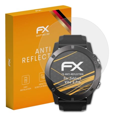 atFoliX Screen Protector compatible with Zeblaze Vibe 3 Pro Screen Protection Film, anti-reflective and shock-absorbing FX Protector Film (3X)