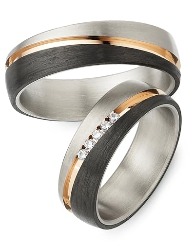 123traumringe Eheringe in Carbon & Titan I Partnerringe mit 5 Zirkonia & Etui I Gravierbare Eheringe mit Ringgröße 50-72 mm I Hochwertige Verlobungsringe in 6 mm Breite & 2 mm Stärke I S 57 123traumringe Eheringe in Carbon & Titan I Partnerringe mit 5 Zirkonia & Etui I Gravierbare Eheringe mit Ringgröße 50-72 mm I Hochwertige Verlobungsringe in 6 mm Breite & 2 mm Stärke I S 57