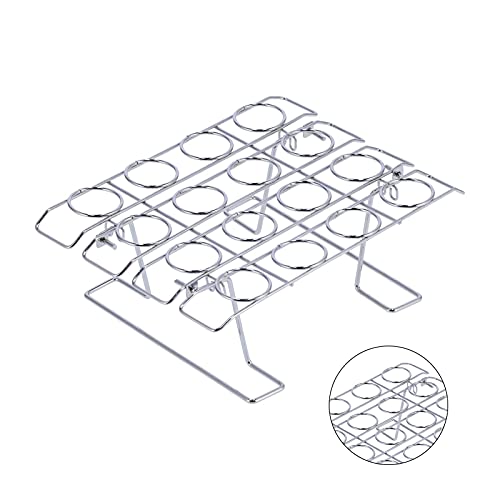 Cupcake Cone Baking Rack, Ice Cream Cone Baking Rack 16 Cavity Stainless Steel Ice Cream Cone Holder Stand Metal Waffle Cones Holder Foldable Cake Decorating Pastry Tray For Baking, Cooling, Display #TOP3