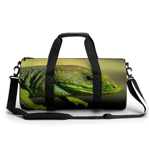 Sac de gym Lézard Vert compact pour sport et bagage