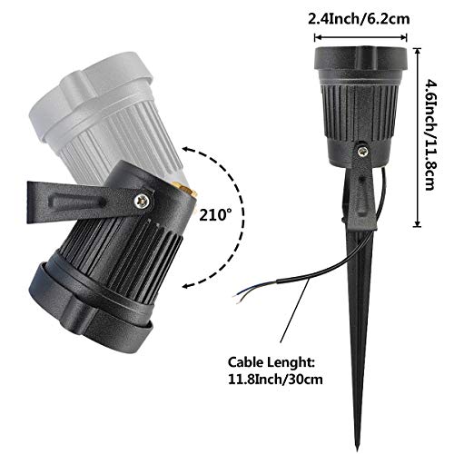 Landscape Lights Innerwill 5W Led Garden Light 12V-24V Outdoor Flood Lights Landscaping Light Daylight Spotlights Waterproof Low Voltage Lights For Wall, Shed, Garage, Garden Lighting (8 Pack) #TOP3