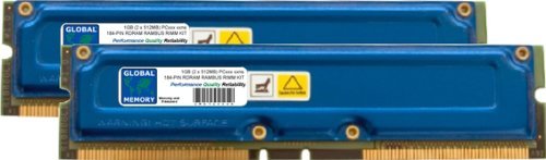 Mémoire RAM RDRAM RIMM 1Go double canal pour ordinateurs rétro PC800