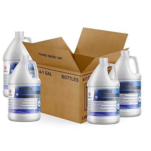 Alliance Chemical Sodium Hypochlorite 5.25% – 4 Gallon Case – NSF Grade Liquid Bleach