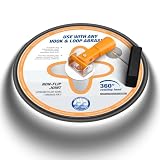 Hohean 9 Inch Drywall Sander with LED Light, Radial Sander with 360 Degree Rotary Round, Drywall Handing Pole Sander for Wall Cleaning and Polishing, Circular Ceiling Sander for Dry Wall and Painting