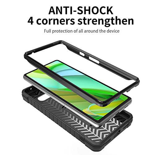 Image of for Google Pixel 7A Case (Does NOT FIT Non-7 or pro), Military Grade Protection Shockproof Case Built-in Kickstand Compatible with Pixel 7A Phone 6.1 Inch (Black)
