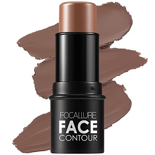 Focallure Cream Contour Stick, Matte Bronzer Stick, Professional Face Shaping & Contouring Stick Makeup, Easy To Apply With Buildable Coverage, Long Lasting & Waterproof, Cider #TOP13
