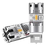 T20 LED ウィンカーバルブ 最新型 冷却ファン搭載 純正アンバー ハイフラ防止 抵抗内蔵 T20 シングル 7440 W21W LEDウィンカー球 ノイズ対策済み ステルス仕様 ハイパワー DC12V車用 無極性 車検対応 (2個入り)