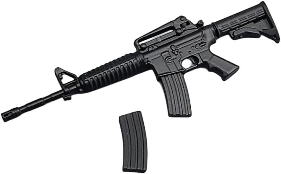HiPlay ZYTOYS 1/12 MP5/M4/AK47/P90/M1887 Gun Set Gun Model Action Figure Display PVC (ZY6001A)
