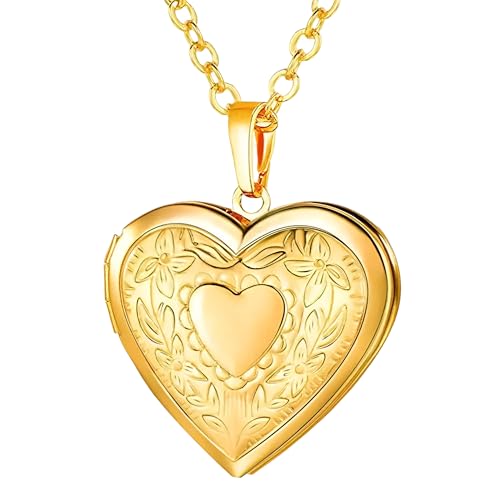 Collier médaillon coeur argent garde vos photos de couple au quotidien