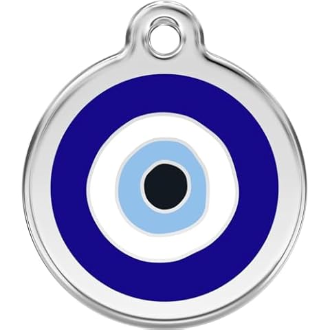 Red Dingo Personalized Evil Eye Pet ID Dog Tag (Small) Cover